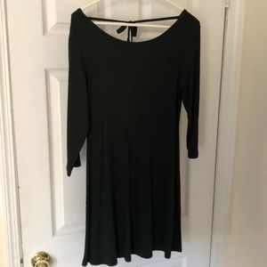 Dark green tennis dress
